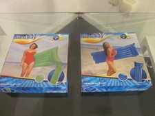 Bestway 183х69х15 cm Luftmatratze mit Zwei Luftkammern - 2 Stück, Grün und Blau