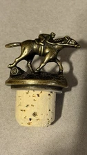 2nd Letter " N: " Blanton’s Bourbon Whiskey Cork Bottle Stopper Horse/Jockey