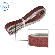12 Pcs 1" × 42" 60 80 120 150 240 400 Grit Belt Sanding Belts Aluminum Oxide