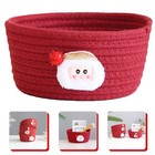 Decorative Storage Boxes Cotton Basket Holiday Bins with Lids Woven