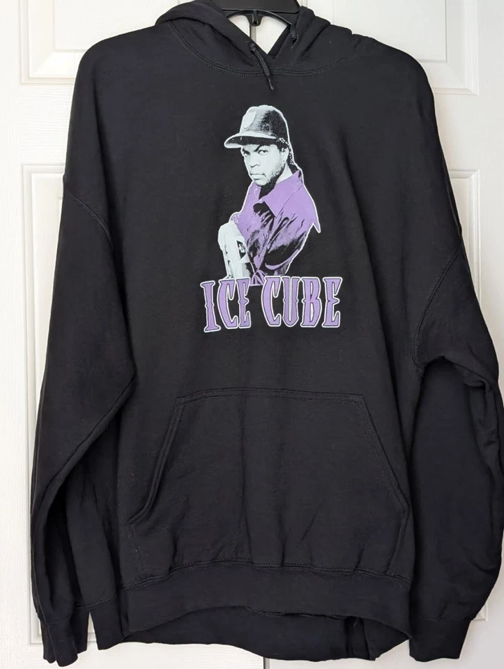 Sudadera con Capucha Ice Cube Negra Tallas Grandes o Gráfica Manga Larga TALLA XL Foto 2 de 4