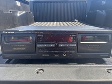 Pioneer CT-W606DR Double Cassette Deck Digital Cassette Player Tested & Works