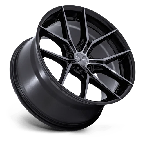 Rueda transparente teñida oscura negra brillante Prodigy 5 18x8,5 Nicho NC279 5x4,5 (35 mm) Foto 2 de 4