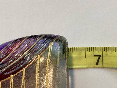 Jarra de cristal de Murano Marcella Art Deco hecha a mano latón tornillo cristal cisne adorno - Imagen 21 de 21