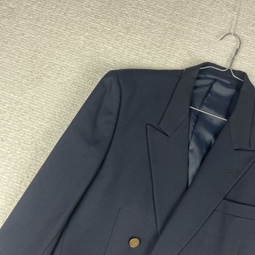 Chaqueta vintage YSL Yves Saint-Laurent 40 blazer doble botonadura azul PREPPY leer - Imagen 3 de 24
