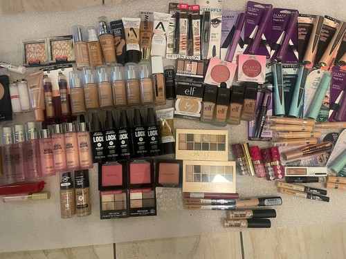 100 X Mixed Makeup Maybelline, L'Oreal,Revlon Face, Eyes, Lips . View Read Des!