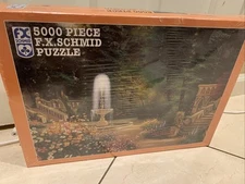 F.X.Schmid 5000 Piece Puzzle GOTHIC GARDEN 1997 No. 98707 SEALED Vintage New NOS