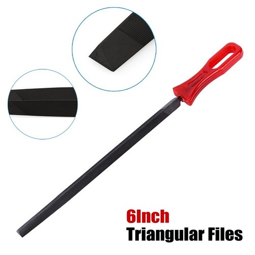 Steel Triangular File Great for Metal Plastic and Wood For Varied Applications - Picture 15 of 19
