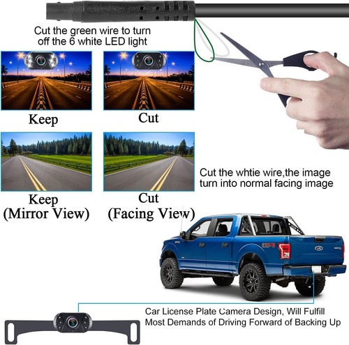 Weather-Resistant Rear View Camera with Adjustable Parking Lines & Stability - Picture 9 of 11