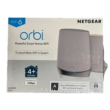NETGEAR Orbi AX3000 Tri-Band Mesh Smart WiFi 6 Router+Satellite/ExtenderNEW SEAL