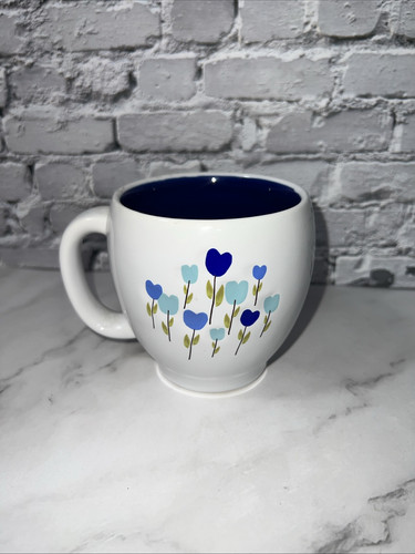 Starbucks Tulipani-Cuori Fiori Floreale Tazza da Tè/Caffè Bianco e Blu 16oz 2007 ✅ - Foto 6 di 9