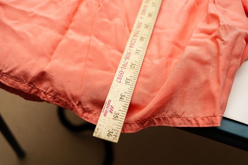 Go Silk by L'Zinger womens silk salmon pink maxi skirt 2 - Picture 7 of 7