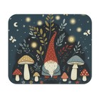 Mouse Pad (Rectangle) Gnome Mushrooms Fireflies Folk Art Design 8, Gift