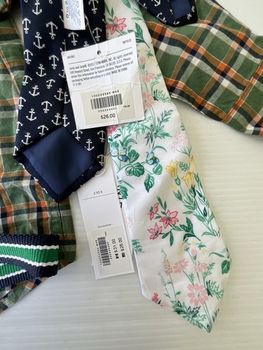 Janie & Jack Boys Lote 2T Nuevo Con Etiquetas Otoño Vacaciones Fotos Corbata Cinturón - Imagen 6 de 6