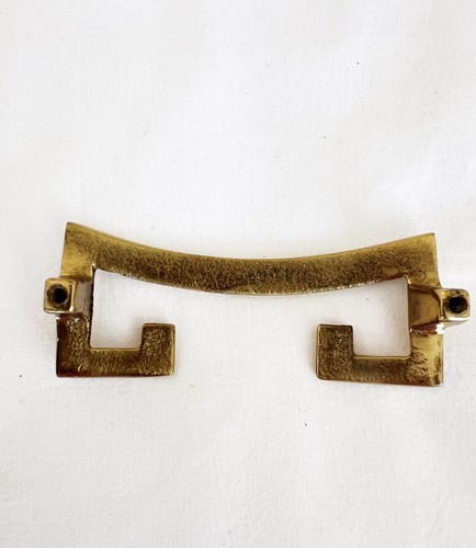 Stylecraft (2) New Solid Brass Drawer Pulls Hecho En Mexico. Quality Handcrafted - Imagen 3 de 5