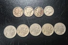 5 Buffalo Head Nickels & 4 Mercury Head Dimes  Random Years