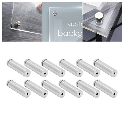 12x Standoff Screw Stainless Steel 19x70mm Wall Mount Advertising Fastener Kit✈ - Afbeelding 4 van 22