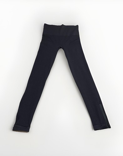 Spanx Leggings Senza Cuciture Taglia L/G Zip Laterale Pull On Dimagranti Nylon Nero Bld - Foto 2 di 7