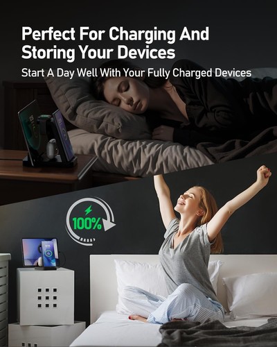 5 in 1 Wireless Charger for Samsung, Wireless Charging Station for Multiple D... - Photo 3 sur 7