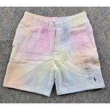 Polo Ralph Lauren Boys size 6 Bermuda Fleeced Shorts Multicolor Tie Dye NWT