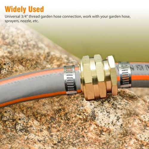 3/4" Garten Messing Mender Ende Reparatursatz Schlauchverbinder Stecker Buchse 0,75 Durchmesser - Bild 2 von 7