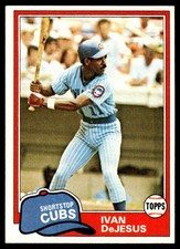 1981 Topps Ivan DeJesus Chicago Cubs #54