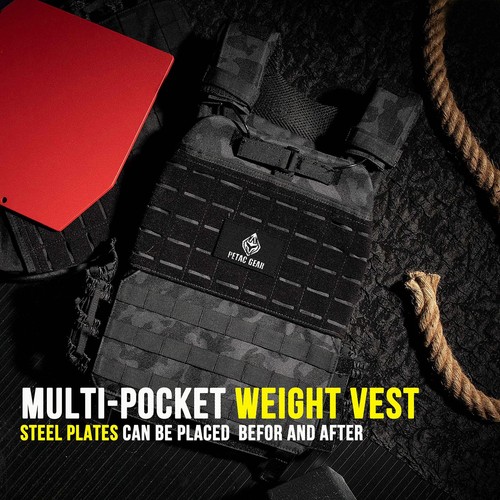 Weighted Vest For Men Workout Adjustable Strength Training Vests for Workouts... - Picture 3 of 8