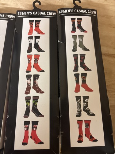 Movie Theme Men’s Casual Crew 36 Pairs - Picture 2 of 10