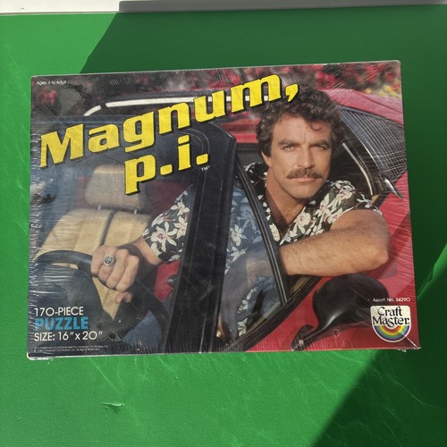 Rompecabezas Craft Master Magnum P.I de colección 170 piezas No. 34290 Tom Selleck Ferrari NUEVO Raro - Imagen 2 de 6