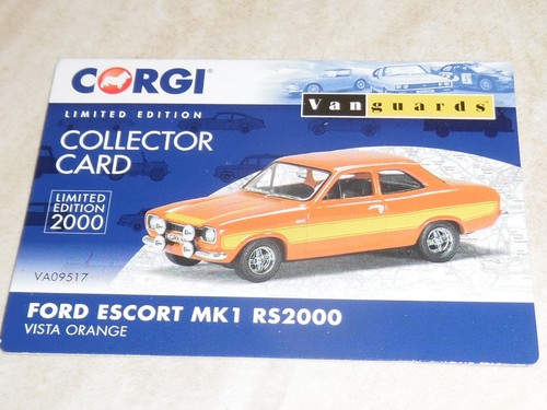 VANGUARDS / CORGI .VA09517``FORD ESCORT Mk1 RS2000`` ``IN VISTA ORANGE``. NEW - Picture 14 of 20
