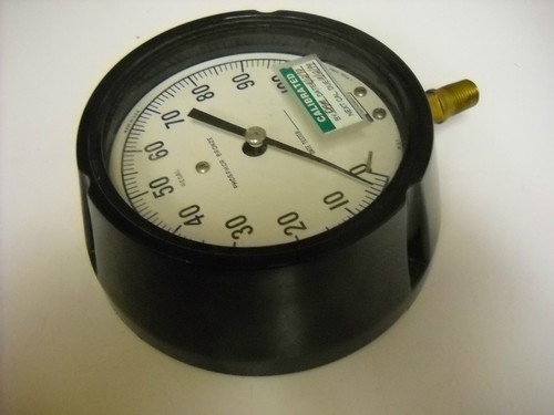 Weksler Instruments 4-1/2" Regal Pressure Gauge, 0-100psig, 1/4 npt, BA14 PF4LW - Picture 7 of 8