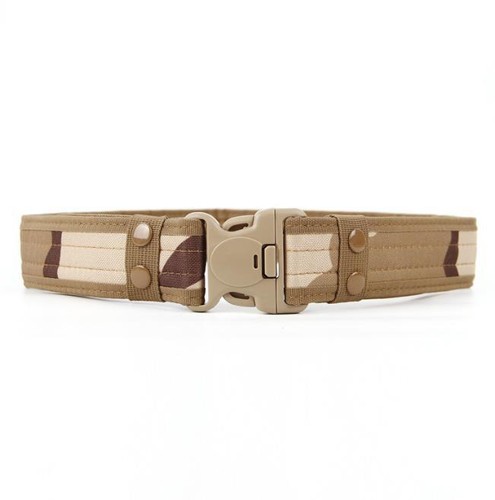 Mens Canvas Outdoor Tactical Belt Heavy Duty Army Waist Web Strap Waistband Hot - Picture 16 of 22