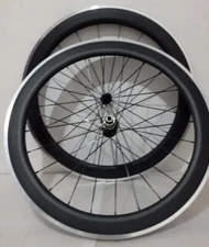 700C Carbon Fiber Road Bike Wheelset Clincher with Alloy Brake Surface Sales Hub