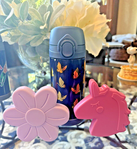School Pottery barn Disney glitter rainbow garden WATER BOTTLE Travel girl 🌈 - - Picture 11 of 11