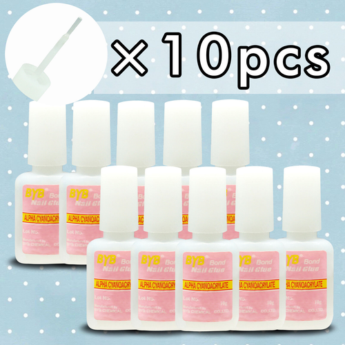 Nail Glue 2/3/5/10 PCS NAIL Art GLUE 10g STRONG Acrylic False Nails Rhinestones - Picture 1 of 6