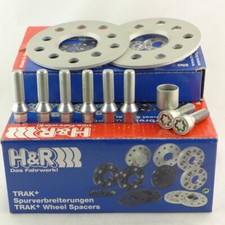 H&R Spurverbreiterung 10mm silber für Logan Sandero Micra Clio Laguna Megane