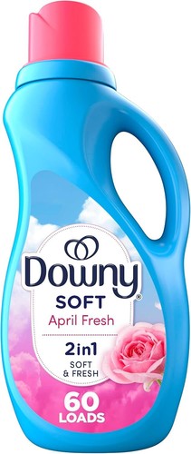 Downy Weichspüler flüssig, April frischer Duft, 44 fl 44 fl Oz (1er Pack)