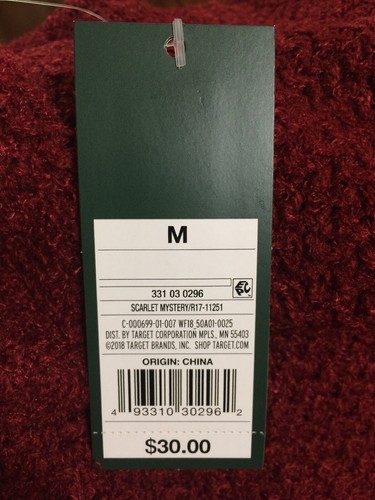 Women's Long Sleeve Duster Cardigan - Wild Fable Scarlet (Red) M - Bild 3 von 5