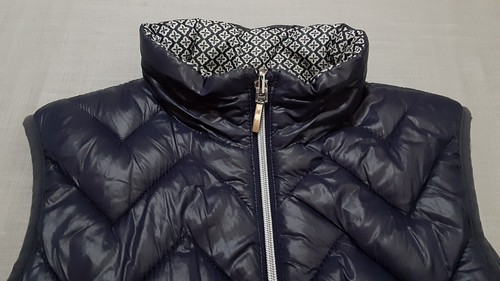 Mayoral Girl sz:T 16 162cm Reversible Full Zip Up Puffer Vest With Hooded Navy - Picture 6 of 9