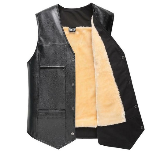 Men Winter Waistcoat Warm Sleeveless Jacket Coat Outwear Plus Thick Velvet Vest - Bild 7 von 18