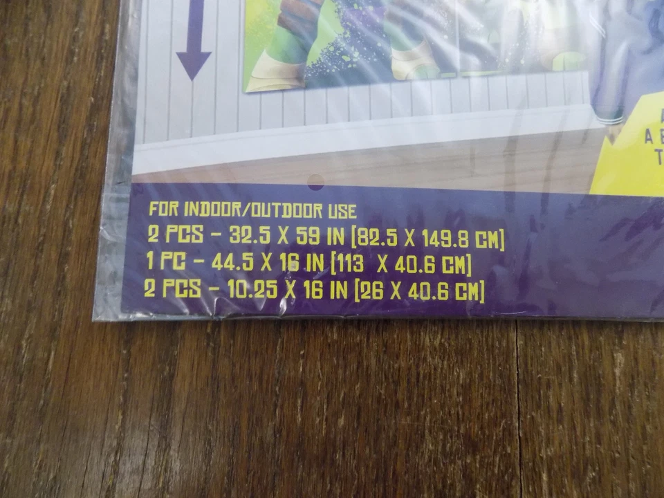 De Colección TORTUGAS NINJA MUTANTES ADOLESCENTES Escena Setter Kit de Decoración de Pared Telón de Fondo Gigante Foto 4 de 4