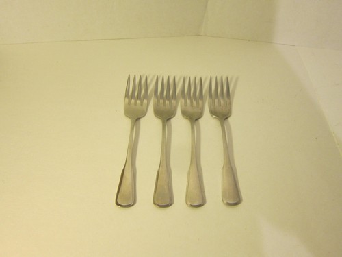 Oneida Yorktown acero inoxidable, S.S.S. Satén - Juego de 4 tenedores de ensalada 6 1/4" #T31 - Imagen 1 de 3