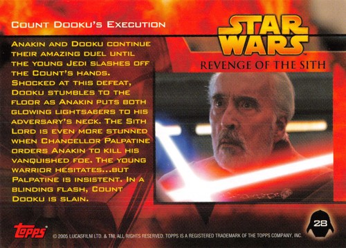 TOPPS 2005 STAR WARS REVENGE OF THE SITH PICK-A-CARD BASE TRADING CARDS #1-90 - Picture 57 of 181