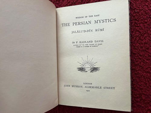 Vintage Jalalu'd Din Rumi The Persian Poets series 1907 - Picture 6 of 12