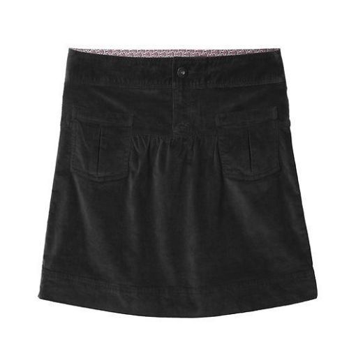 NWT Athleta Black Cordoba Skirt Sz 10 Medium A-line Stretchy Super Soft Corduroy - Picture 6 of 7