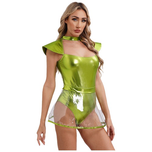 Damen Space Alien Cospaly Kostüm Anime Liebhaber Galaxie Astronaut Nachtclub sexy - Bild 8 von 26