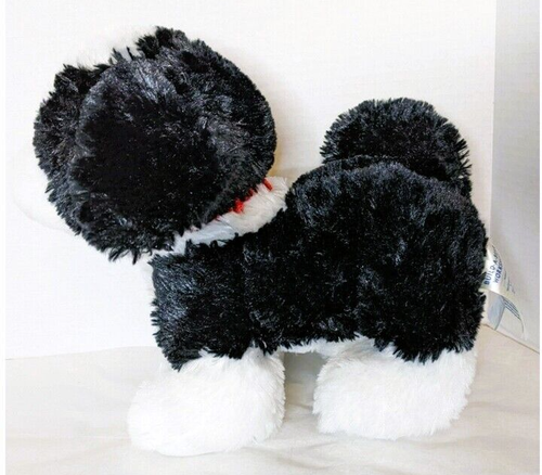 Build-A-Bear Border Collie Dog Plush BAB Standing Black & White Adorable Puppy - Picture 3 of 7