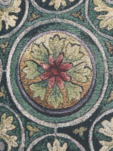 Vintage Decorative Tapestry Throw Pillow 16” - Picture 5 of 7