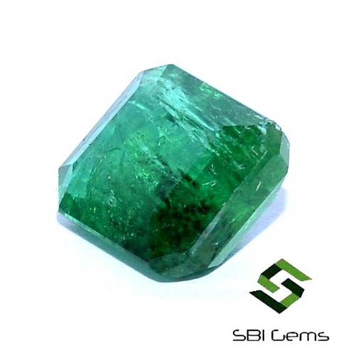 3,51 cts zertifizierter natürlicher Smaragd Achteckschliff 9,60 x 8,30 mm facettierte lose Edelsteine - Bild 7 von 10