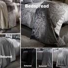 Luxury Crushed Velvet Bedspread Throw 200cm x 230cm